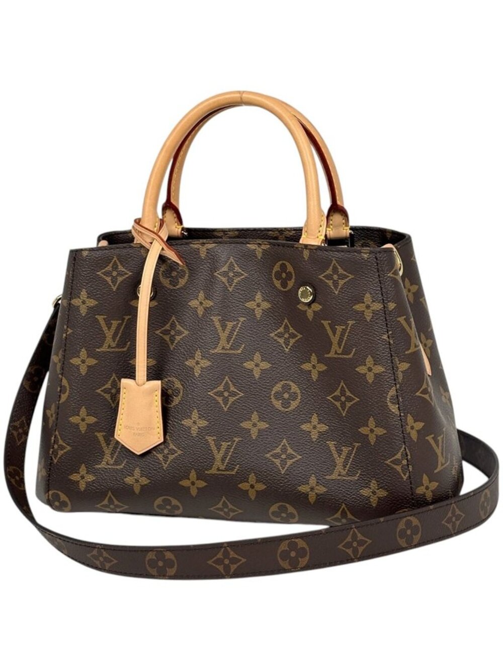 Louis Vuitton Montaigne BB 2-Way Shoulder Bag Monogram Brown